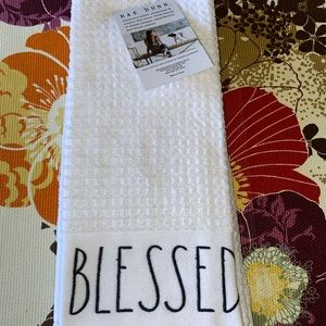 Brand new Rae Dunn set of 2 kitchen towels white